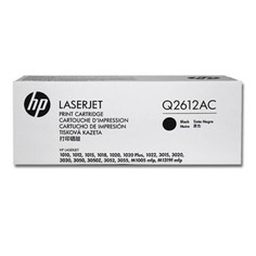 Картридж для лазерного принтера HP (Q2612AC) черный, оригинальный