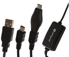 Зарядный кабель для 2-х мобильных устройств/игровых геймпадов (Mini USB) (Android/PS3/PS4) No Brand
