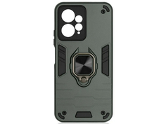 Чехол DF для Xiaomi Redmi Note 12 4G с магнитом и кольцом Dark Green xiArmor-03