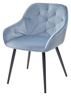 Комплект стульев 2 шт. M-City BREEZE, пудровый синий/темно-серый