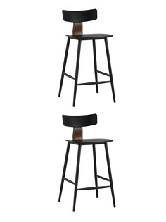 Комплект полубарных стульев 2 шт. Stool Group ANT 8333A_black_BOX, черный