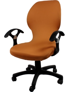 Чехол на компьютерное кресло и стул ГЕЛЕОС 725, коричневый No Brand