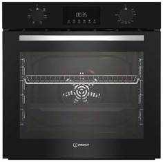 Встраиваемый электрический духовой шкаф Indesit IFE 3644 BL серебристый, черный