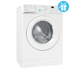 Стиральная машина Indesit BWSD 61051 WWV RU + мешок для стирки белья белый