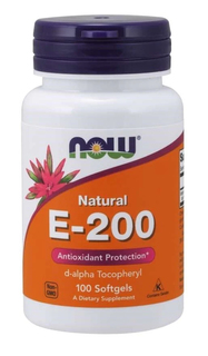 Витамин E NOW Vitamin E-200 DA 100 капс