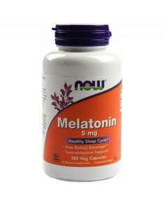 Специальные препараты NOW Melatonin 5 мг. капсулы 180 шт.