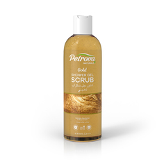 Гель-скраб для душа PETROVA, NATURALS GOLD, Золото, 475 мл