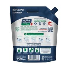 Мыло жидкое Aura Antibacterial Active Herb c антибактериальным эффектом, 2500мл, 2шт.