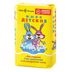 Мыло кусковое туалетное Невская Косметика "Детское", 90г, бумажная обертка (10151), 6шт.