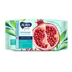Салфетки влажные Aura Family, антибактериальные, 63шт. (4182/3222), 12 уп.