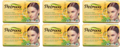Твердое мыло Petrova, LEMON & MINT EXTRACTS-RECHARGED SKIN, 150 гр, 6 шт