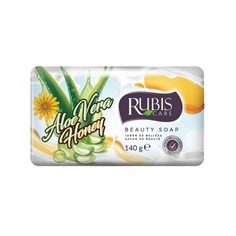 Туалетное мыло твердое Rubis алоэ вера и мед 140 г