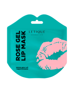 Маска для губ гидрогелевая Letique Cosmetics Rose gel lip mask