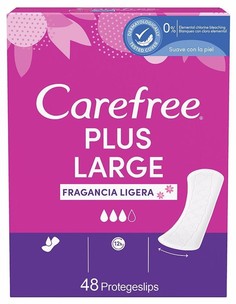 Ежедневные прокладки Carefree Plus Large 3 капли легкий аромат свежести 48 шт х2уп 96 шт