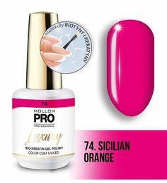 Гель-лак Mollon Pro Luxury Color Coat №74 Sicilian Orange 8 мл