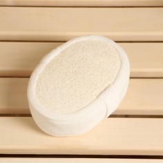 Мочалка спонж Добропаровъ мягкая, люфа, 11х15 см