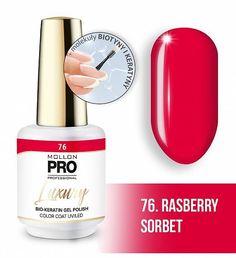 Гель-лак Mollon Pro Luxury Color Coat №76 Raspberry Sorbet 8 мл