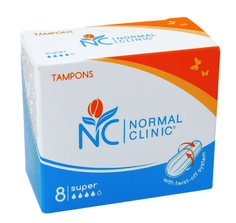 Тампоны гигиенические NORMAL clinic, 4 капли, 8 шт