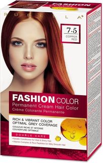 Стойкая крем-краска для волос Rubella, Fashion Color 7.5 Медно-красный, 50 мл