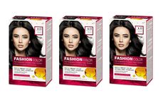 Стойкая крем-краска для волос Rubella, Fashion Color 1.0 Черный, 50 мл, 3 шт