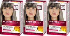 Краска для волос Rubella, Light Ash Blond, Тон 9.1 Светло-пепельный русый, 50 мл, 3 шт