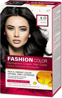 Стойкая крем-краска для волос Rubella, Fashion Color 1.0 Черный, 50 мл