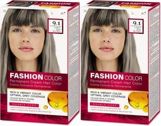 Стойкая крем-краска для волос Rubella,Fashion Color 9.1 Светло-пепельн.блондин, 50 мл, 2шт