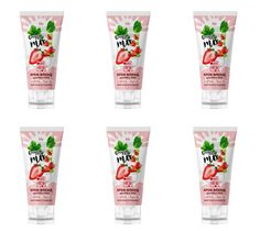 Крем-флюид для рук и тела Iris cosmetic, Смузи miх, Клубника+базилик, туба, 180 мл, 6 шт