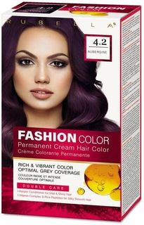 Стойкая крем-краска для волос Rubella, Fashion Color 4.2 Баклажан, 50 мл