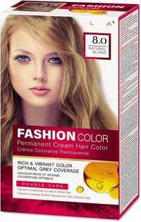 Стойкая крем-краска для волос Rubella, Fashion Color 8.0 Натуральный блонд, 50 мл