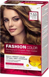 Стойкая крем-краска для волос Rubella, Fashion Color 7.53 Карамельный блонд, 50 мл