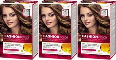 Краска для волос Rubella, Caramel Blond , Тон 7.53 Карамельно-русый, 50 мл, 3 шт