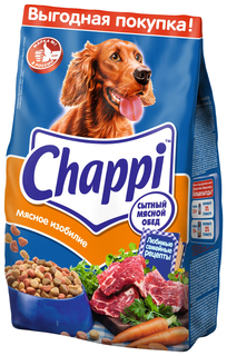 Сухой корм для взрослых собак всех пород Chappi Мясное изобилие, 2,5 кг, 2 шт