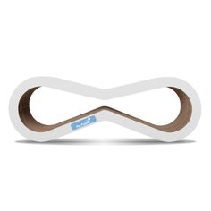 Когтеточка - лежанка для кошек Petfabric, картонная, белая, 60х20х22 см