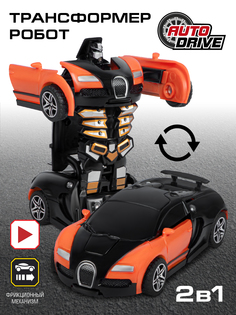 Машинка фрикционная трансформер 2в1 ТМ AUTODRIVE, машинка-робот, JB0404440