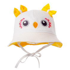 Панама детская Чудо-кроха KY-188 Сова, оранжевый, 44