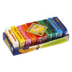 Пластилин растительный, 10 цветов, 1500 г, картон No Brand