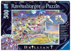 Пазл Ravensburger 500 Brilliant Единорог с бабочками, арт 15046