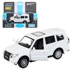 Машина металлическая Mitsubishi Pajero 4WD Turbo 1:43, инерция, открываются двери, цвет бе АВТОПАНОРАМА