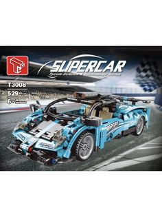 Конструктор Supercar Гоночный автомобиль инерционный, 529 деталей, Technology, T3008