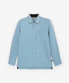 Рубашка трикотажная с длинным рукавом голубая Gulliver (152)