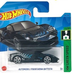 Машинка базовой коллекции Hot Wheels AUTOMOBILI PININFARINA BATTISTA черная 5785/HKH57