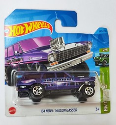 Машинка Hot Wheels базовой коллекции `64 NOVA WAGON GASSER 5785/HKH63