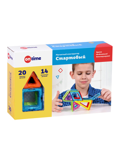 Магнитный конструктор ON TIME "Стартовый", 20 деталей, 45119