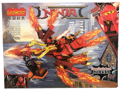 Конструктор Lucky Огненный дракон Кая, 195 дет, 70746