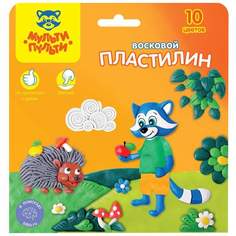 Восковой пластилин Мульти-Пульти 243007, в наборе 10 цв, 5 наборов