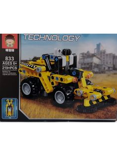 3D конструктор Technology 833 Трактор косилка, 219 дет