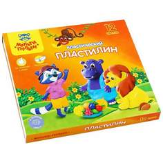 Пластилин классический Мульти-Пульти 236483, в наборе 12 цв, 5 наборов