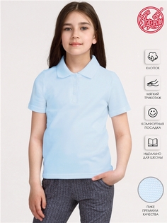 Поло детское Апрель 1ДДПК2801090, светло-голубой109, 122