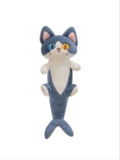 Мягкая игрушка litlestar кот акула 50, синий